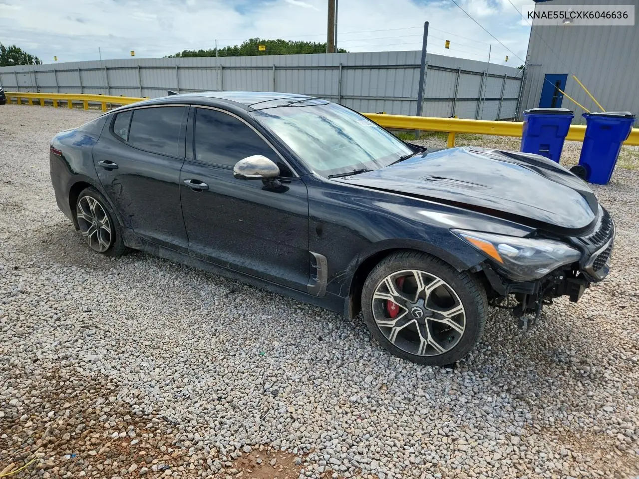 2019 Kia Stinger Gt2 VIN: KNAE55LCXK6046636 Lot: 57720916