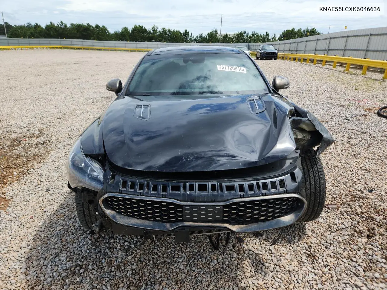2019 Kia Stinger Gt2 VIN: KNAE55LCXK6046636 Lot: 57720916