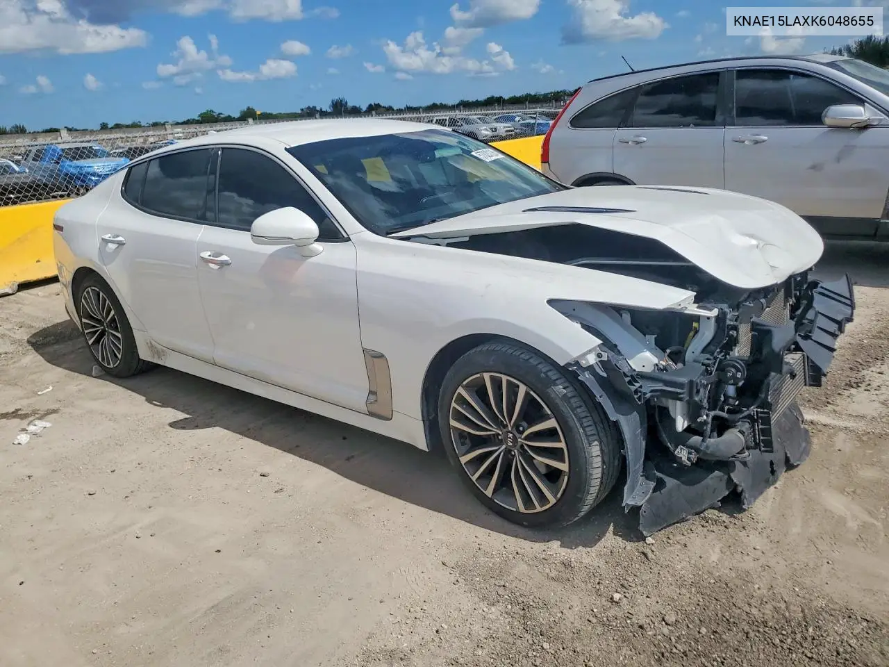 2019 Kia Stinger Base VIN: KNAE15LAXK6048655 Lot: 57820126