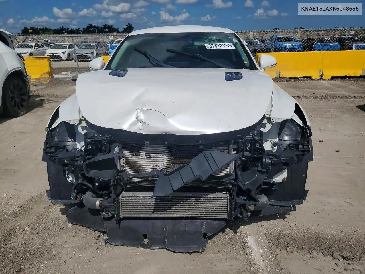 2019 Kia Stinger Base VIN: KNAE15LAXK6048655 Lot: 57820126