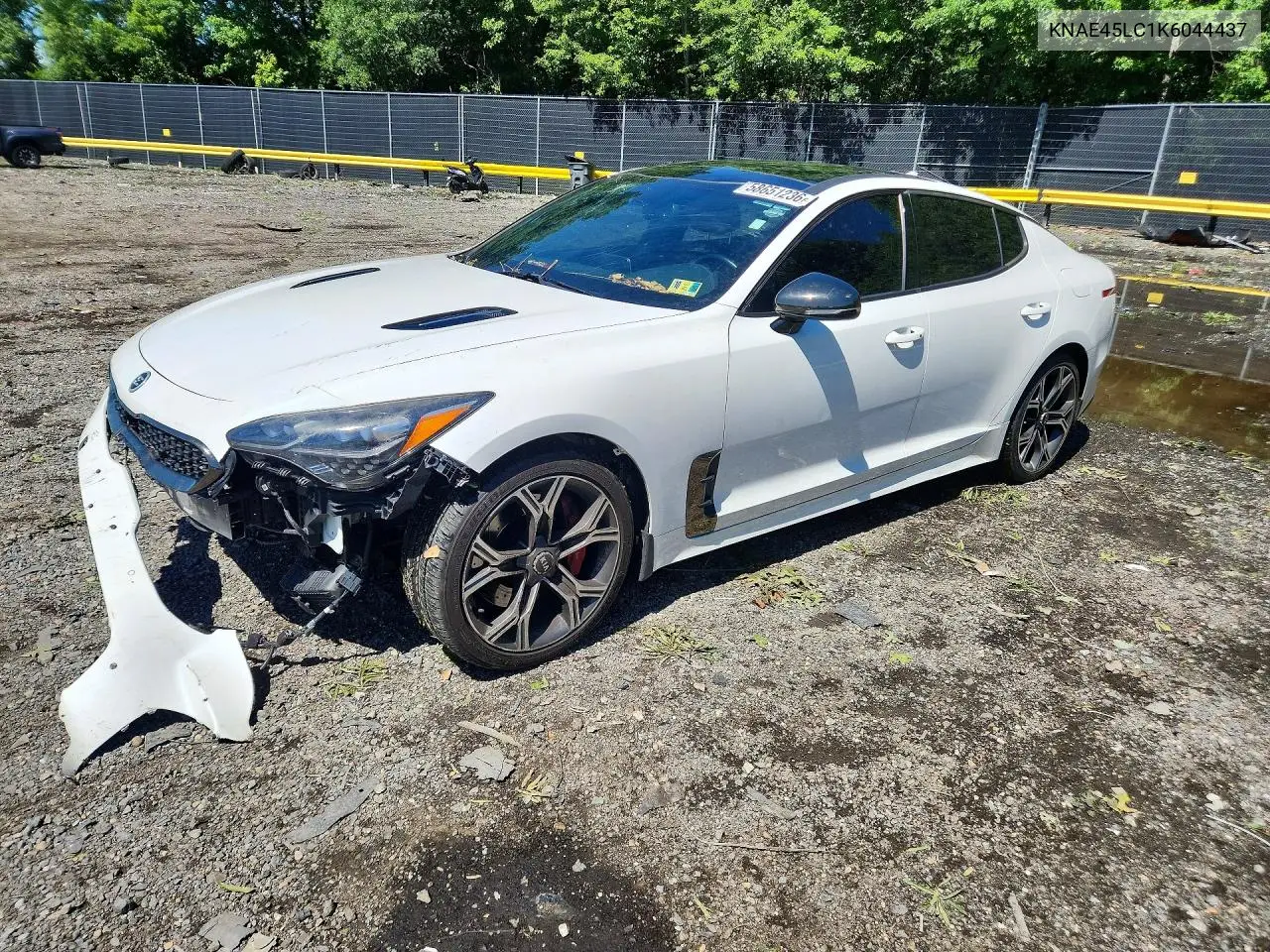 2019 Kia Stinger Gt1 VIN: KNAE45LC1K6044437 Lot: 58651236