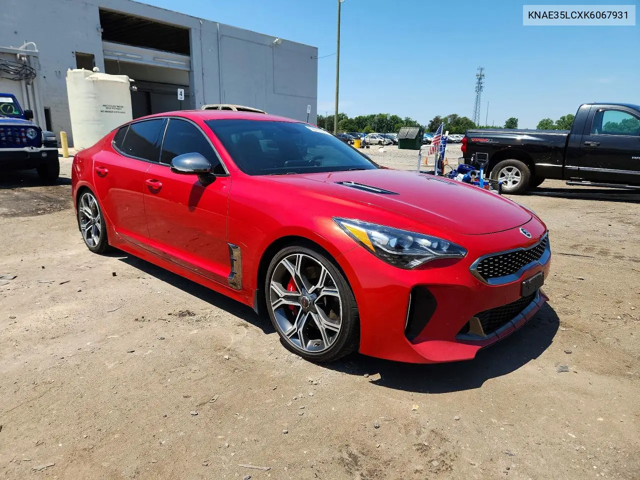 2019 Kia Stinger Gt VIN: KNAE35LCXK6067931 Lot: 58701916