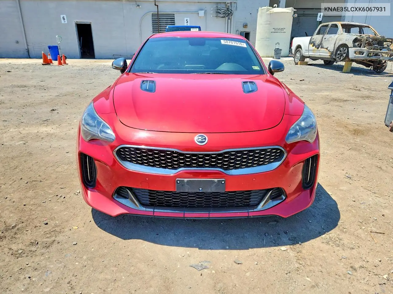 2019 Kia Stinger Gt VIN: KNAE35LCXK6067931 Lot: 58701916