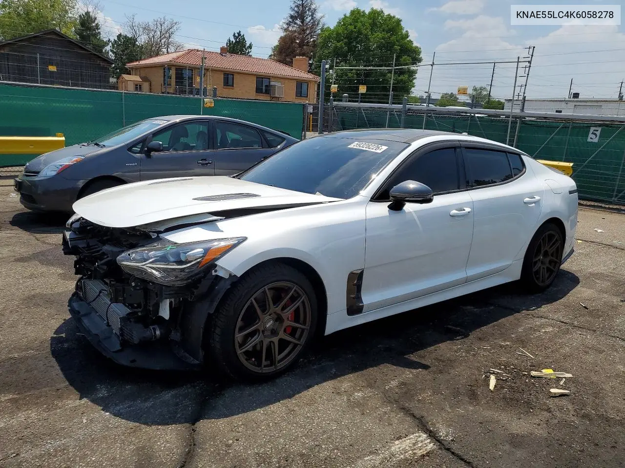 2019 Kia Stinger Gt2 VIN: KNAE55LC4K6058278 Lot: 59328226
