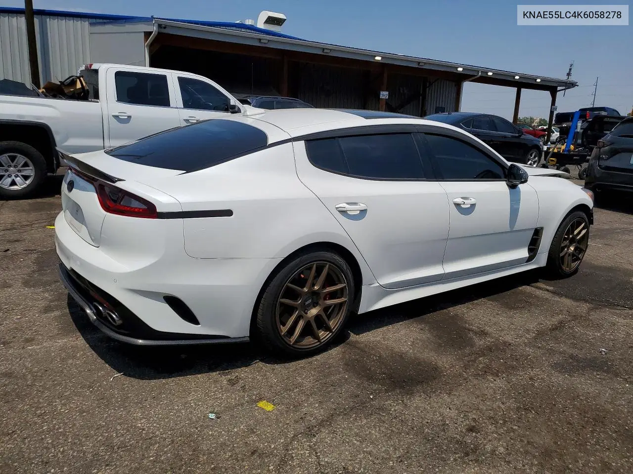 2019 Kia Stinger Gt2 VIN: KNAE55LC4K6058278 Lot: 59328226