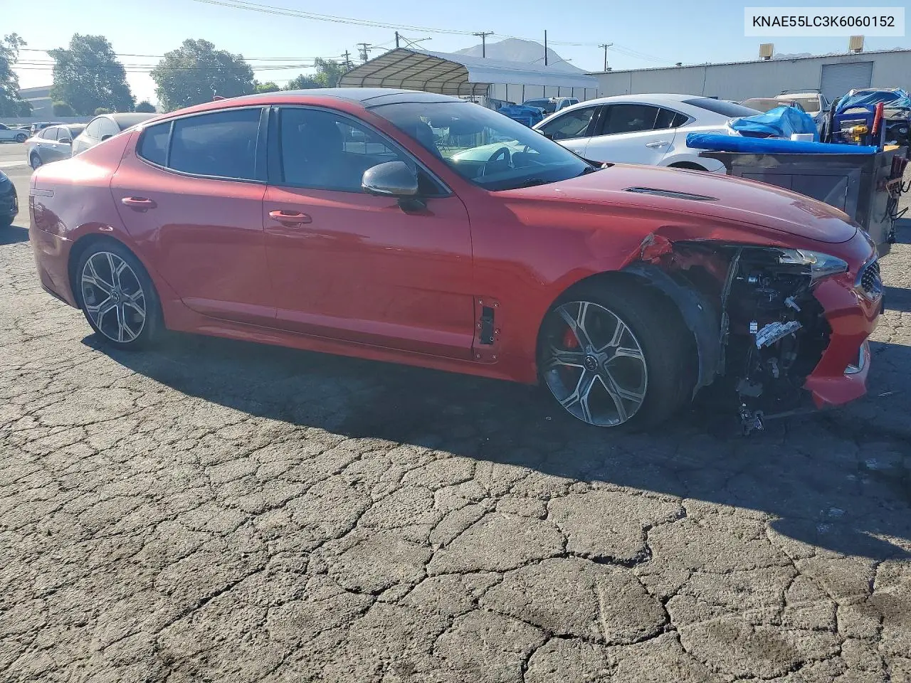 2019 Kia Stinger Gt2 VIN: KNAE55LC3K6060152 Lot: 59902406