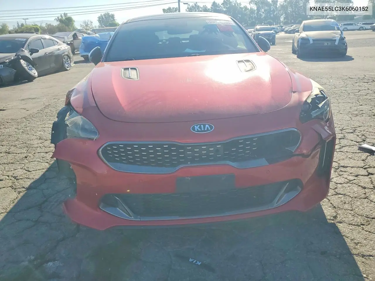 2019 Kia Stinger Gt2 VIN: KNAE55LC3K6060152 Lot: 59902406
