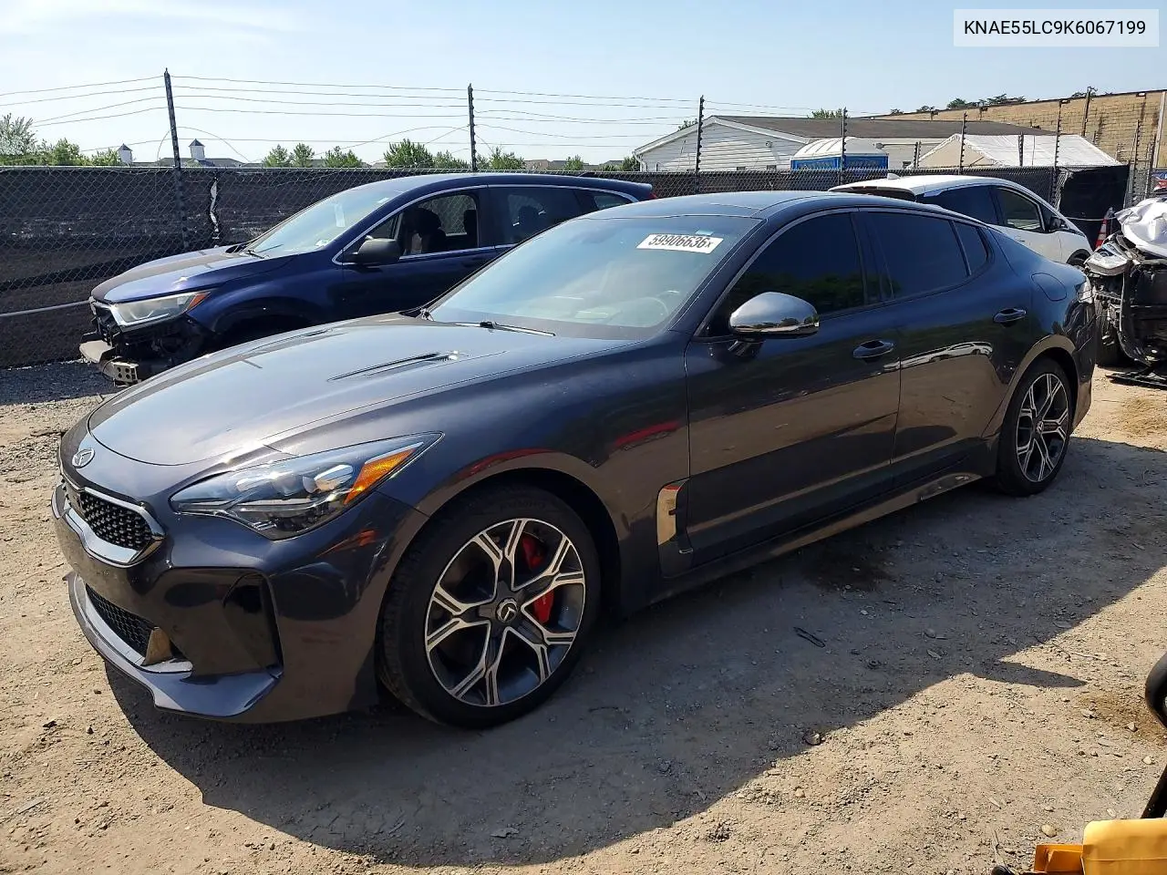 2019 Kia Stinger Gt2 VIN: KNAE55LC9K6067199 Lot: 59906636