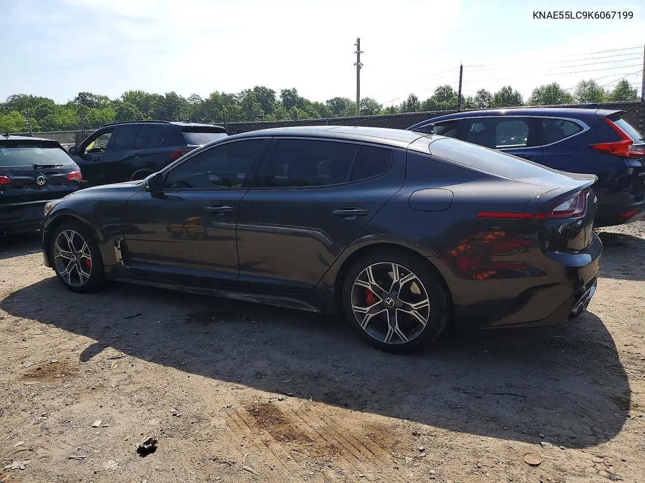 2019 Kia Stinger Gt2 VIN: KNAE55LC9K6067199 Lot: 59906636