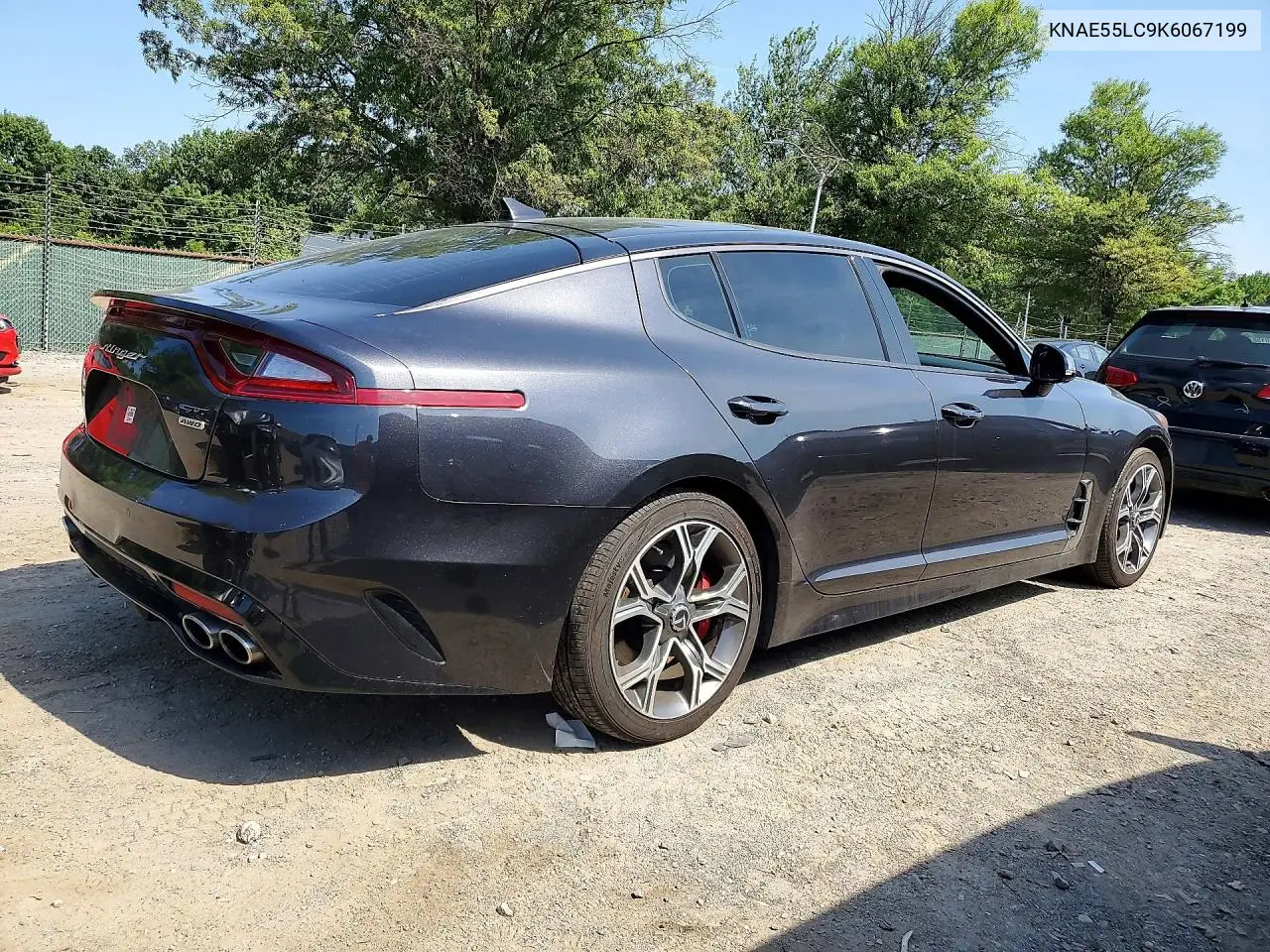 2019 Kia Stinger Gt2 VIN: KNAE55LC9K6067199 Lot: 59906636