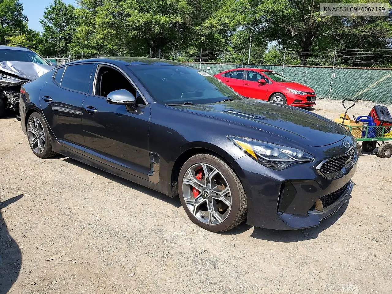 2019 Kia Stinger Gt2 VIN: KNAE55LC9K6067199 Lot: 59906636