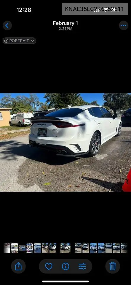 KNAE35LC2K6052811 2019 Kia Stinger Gt