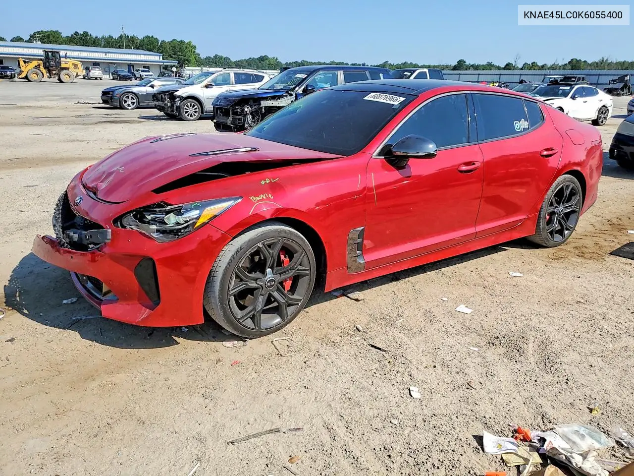 2019 Kia Stinger Gt1 VIN: KNAE45LC0K6055400 Lot: 60076966