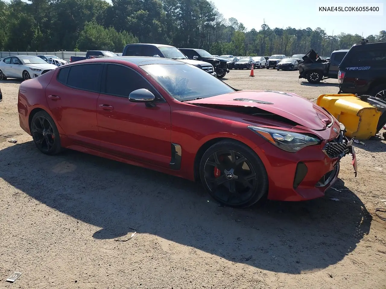 2019 Kia Stinger Gt1 VIN: KNAE45LC0K6055400 Lot: 60076966