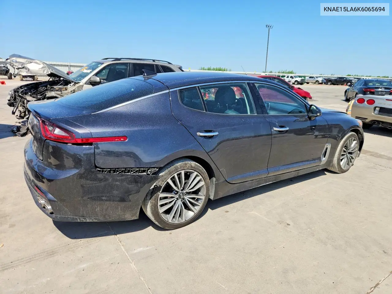2019 Kia Stinger Base VIN: KNAE15LA6K6065694 Lot: 60222446