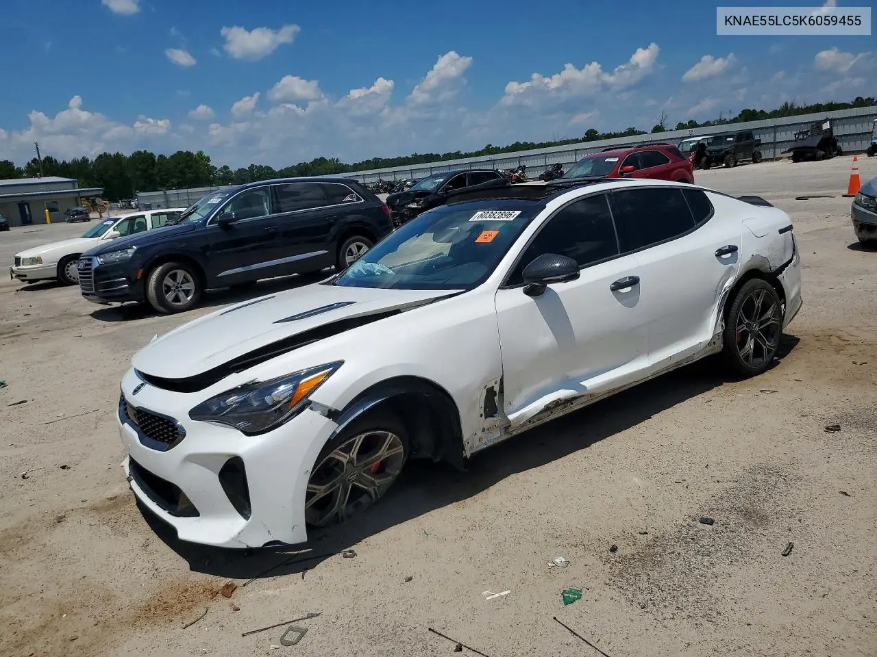 2019 Kia Stinger Gt2 VIN: KNAE55LC5K6059455 Lot: 60382896