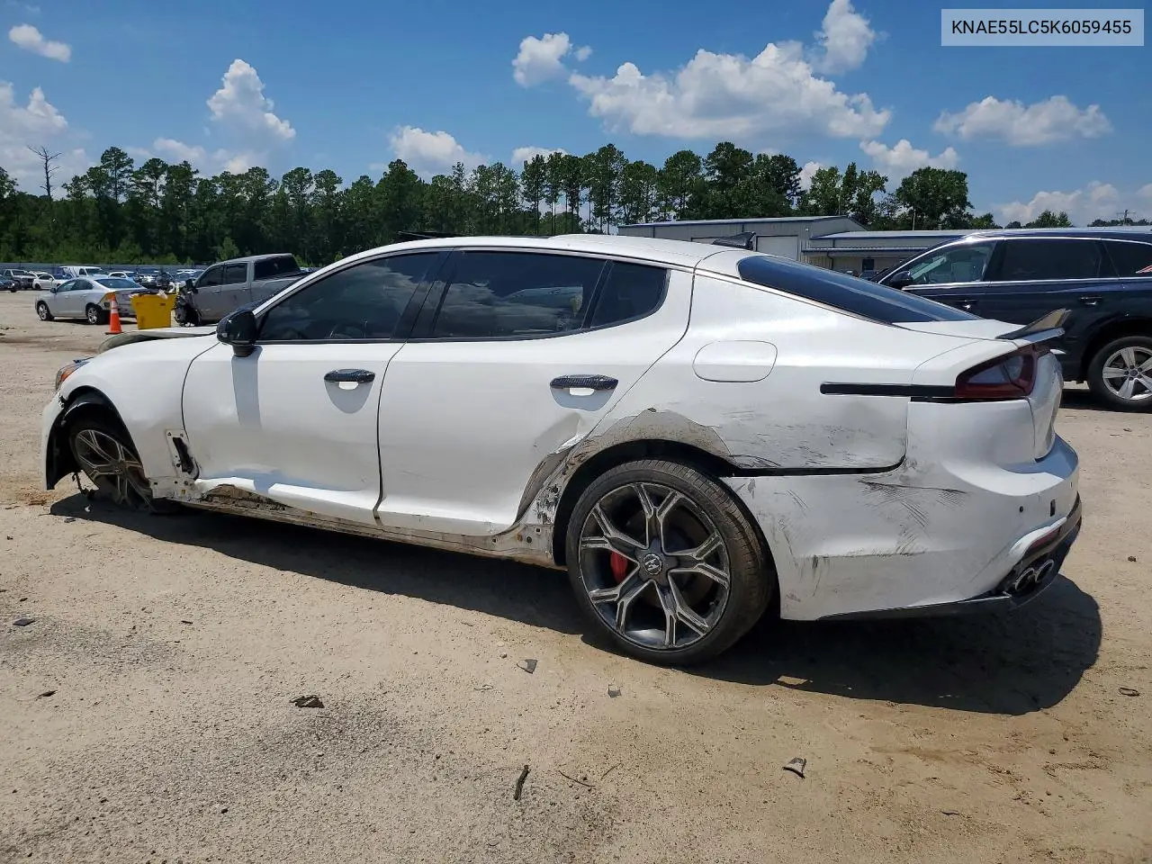 2019 Kia Stinger Gt2 VIN: KNAE55LC5K6059455 Lot: 60382896