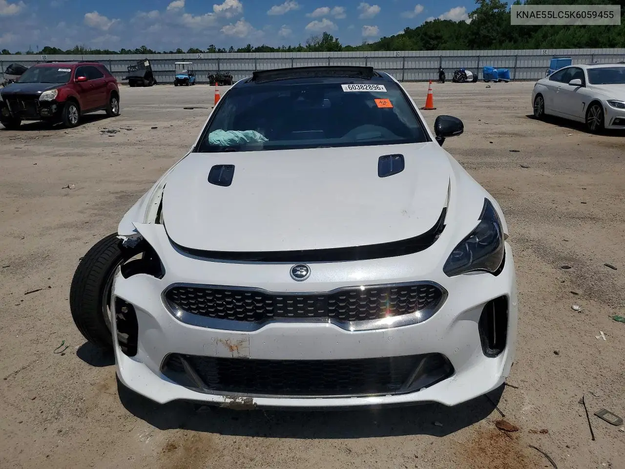2019 Kia Stinger Gt2 VIN: KNAE55LC5K6059455 Lot: 60382896