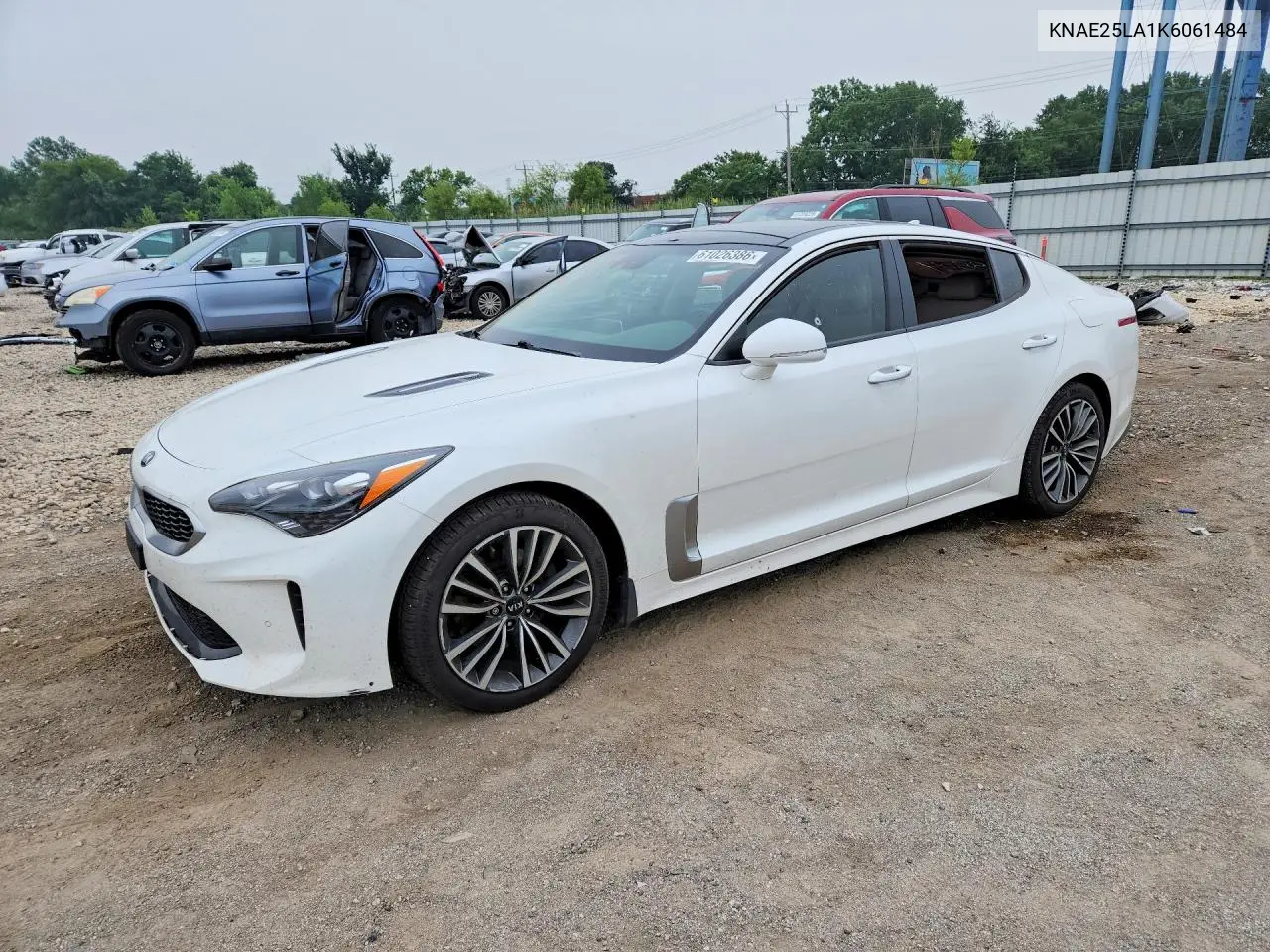 2019 Kia Stinger Premium VIN: KNAE25LA1K6061484 Lot: 61026386
