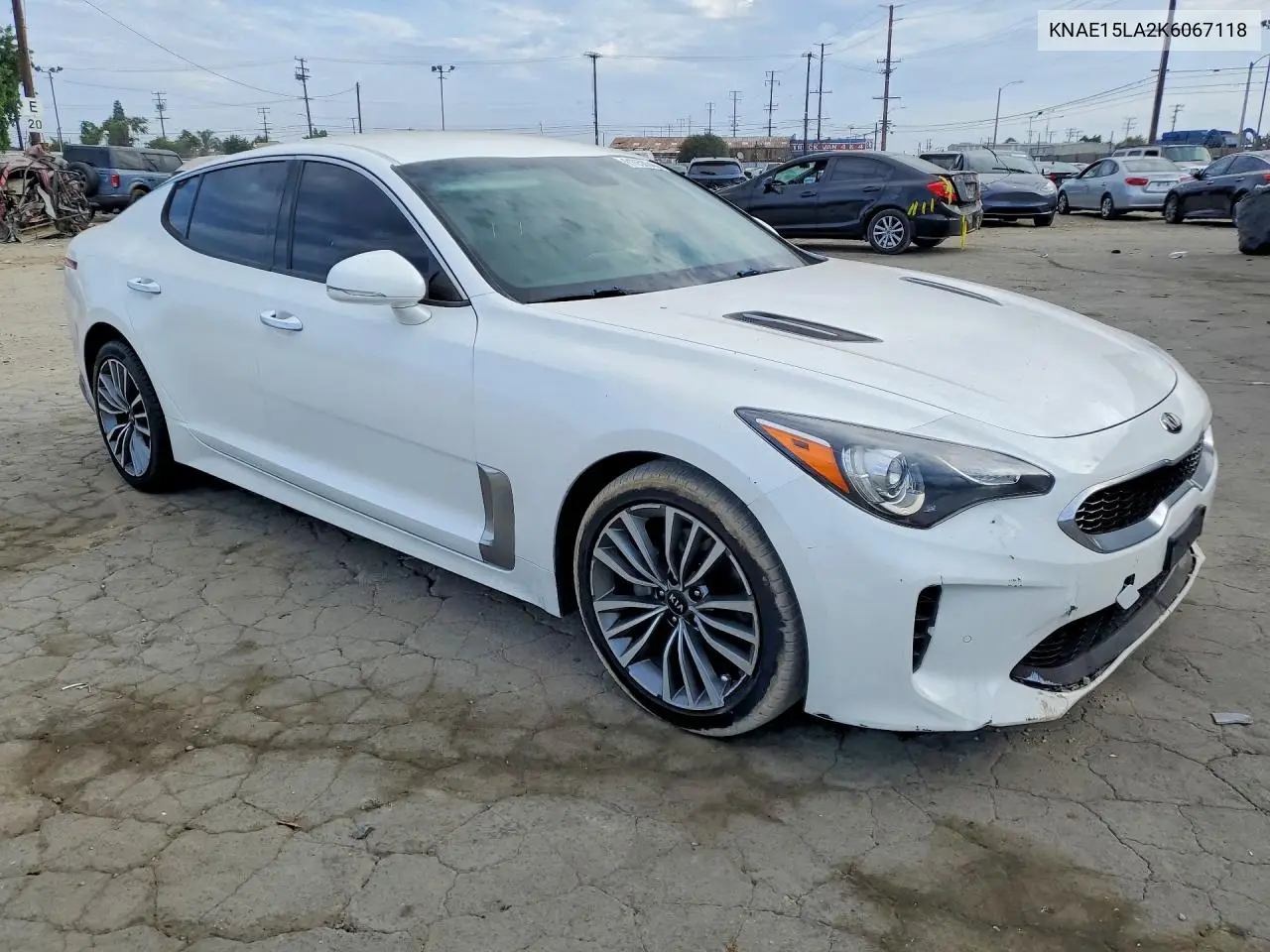2019 Kia Stinger Base VIN: KNAE15LA2K6067118 Lot: 61050046