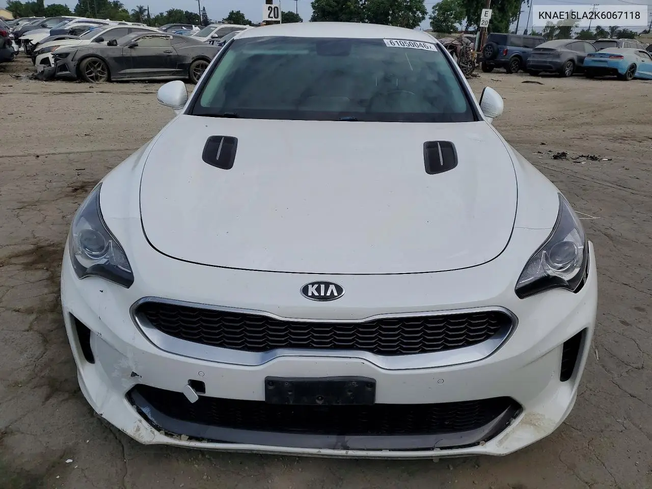 2019 Kia Stinger Base VIN: KNAE15LA2K6067118 Lot: 61050046