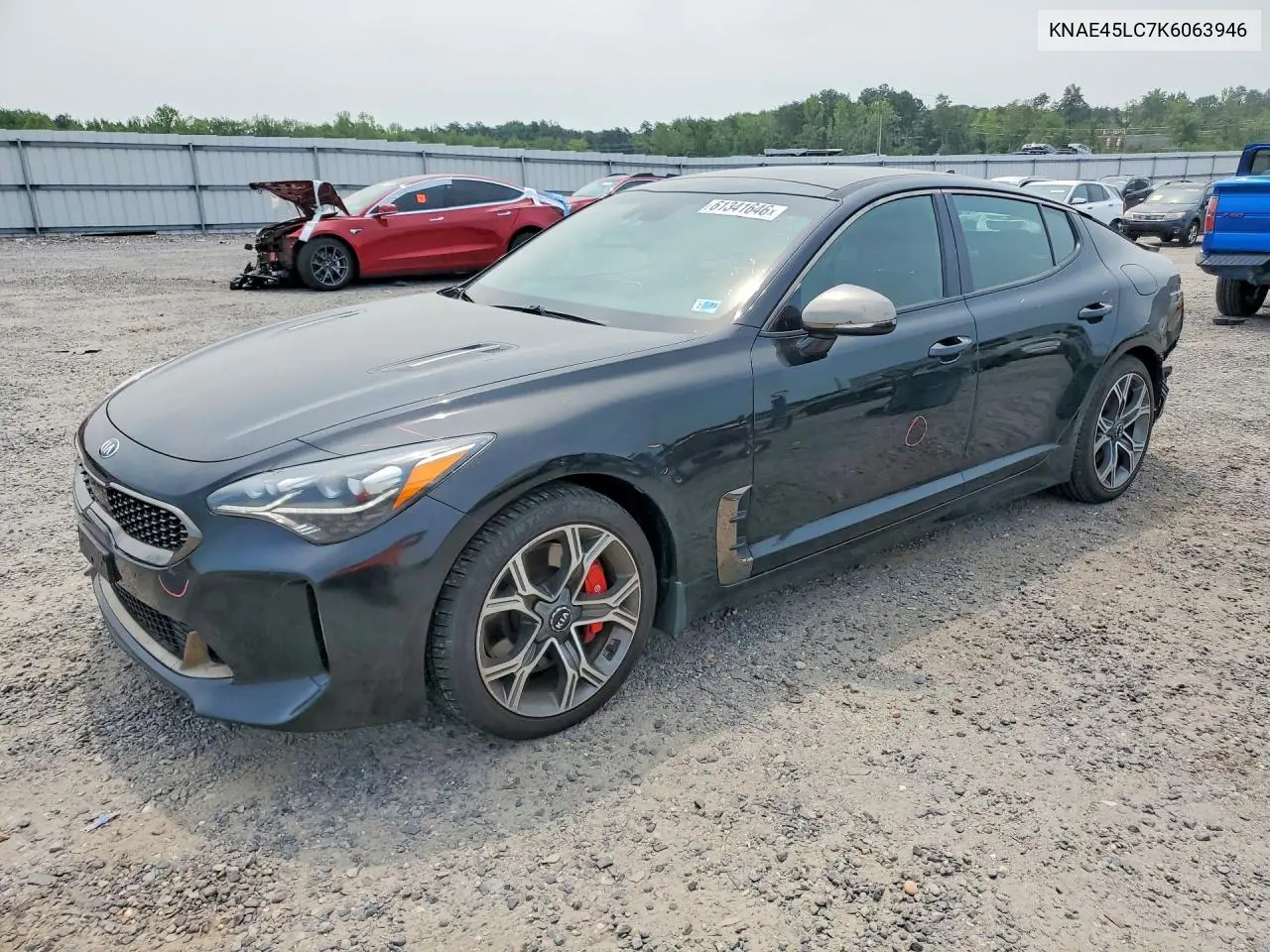2019 Kia Stinger Gt1 VIN: KNAE45LC7K6063946 Lot: 61341646