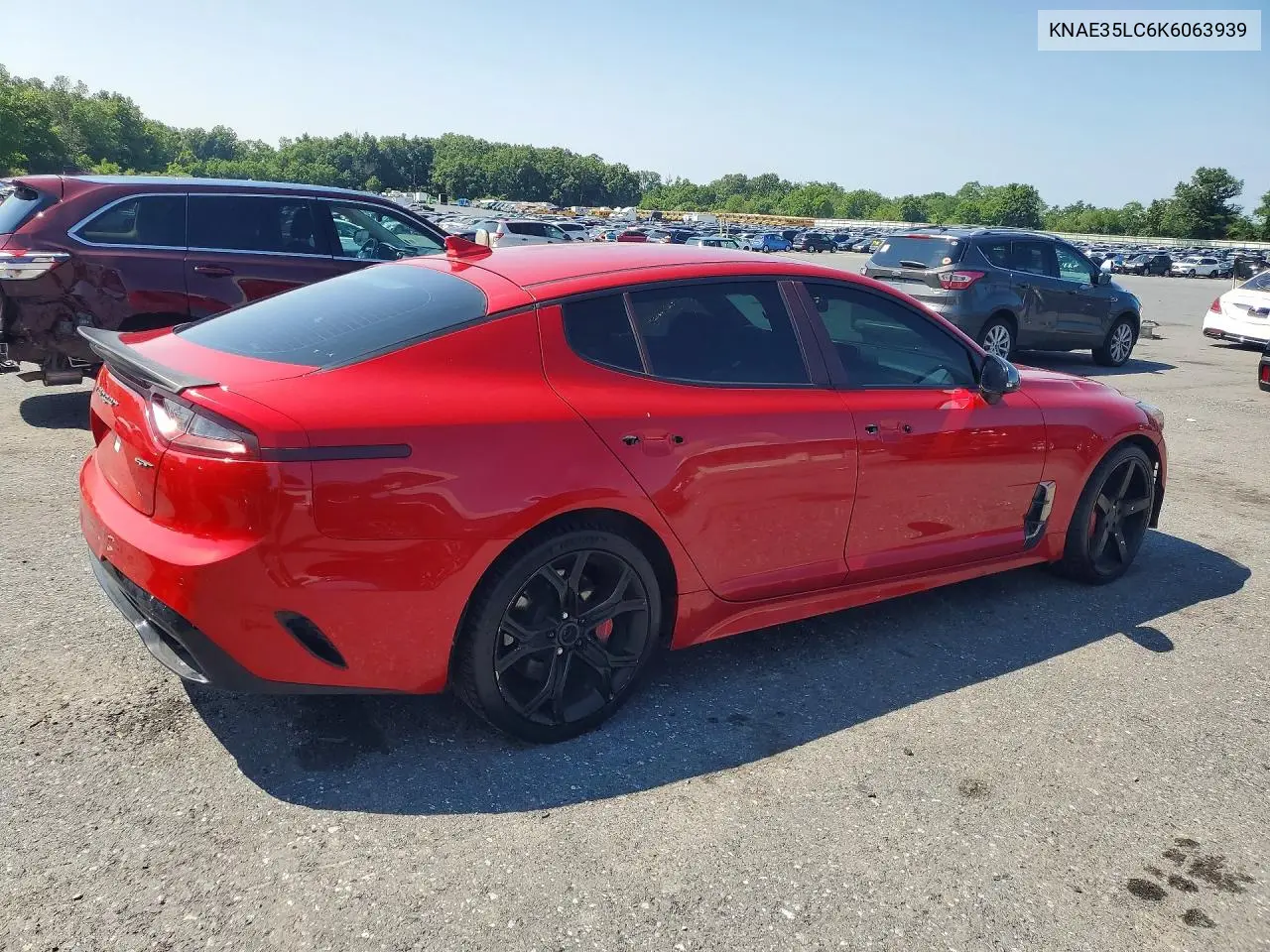 2019 Kia Stinger Gt VIN: KNAE35LC6K6063939 Lot: 61911856