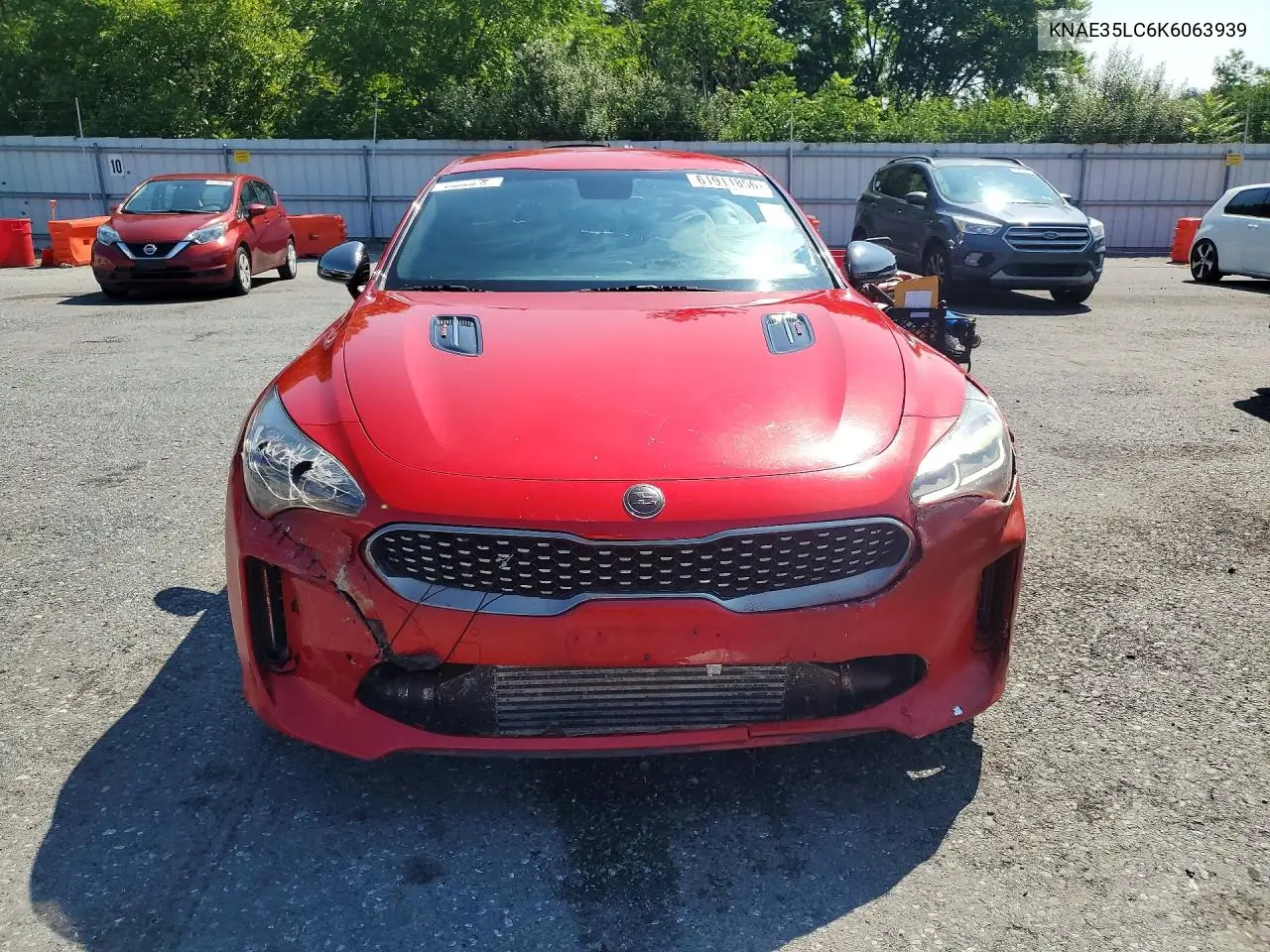 2019 Kia Stinger Gt VIN: KNAE35LC6K6063939 Lot: 61911856