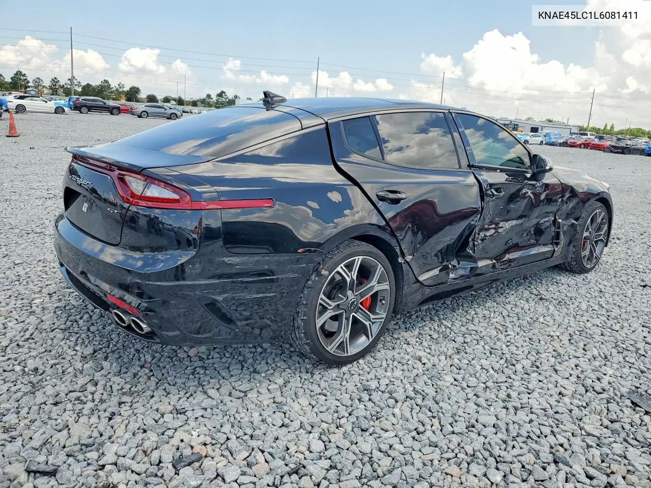 2020 Kia Stinger Gt1 VIN: KNAE45LC1L6081411 Lot: 41633696