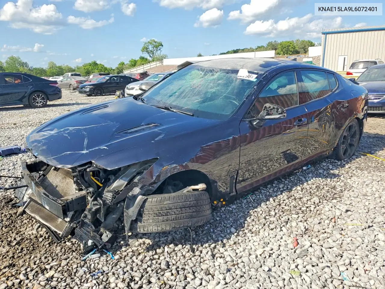 2020 Kia Stinger Gt-Line VIN: KNAE15LA9L6072401 Lot: 49972296