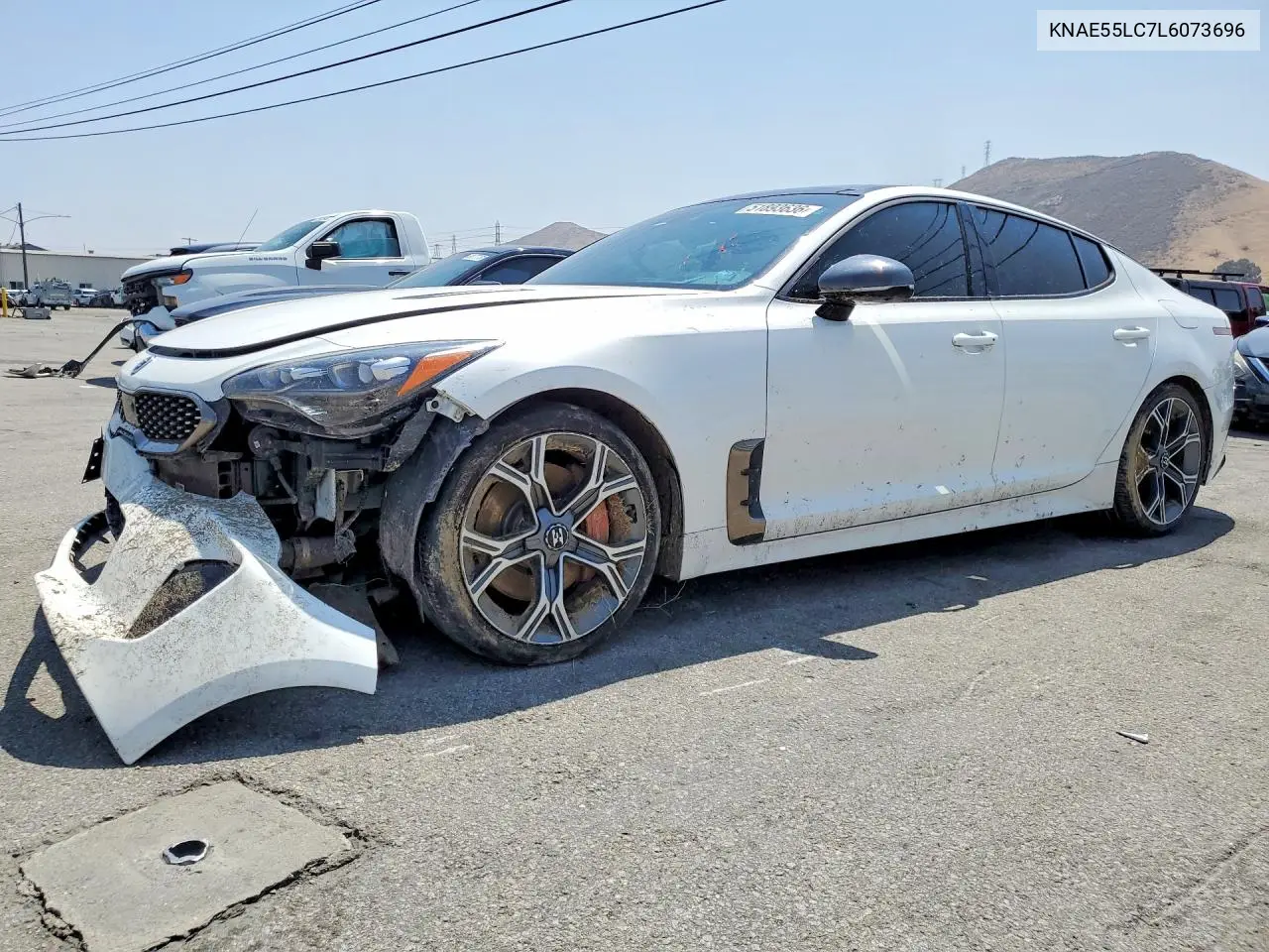 2020 Kia Stinger Gt2 VIN: KNAE55LC7L6073696 Lot: 51893636