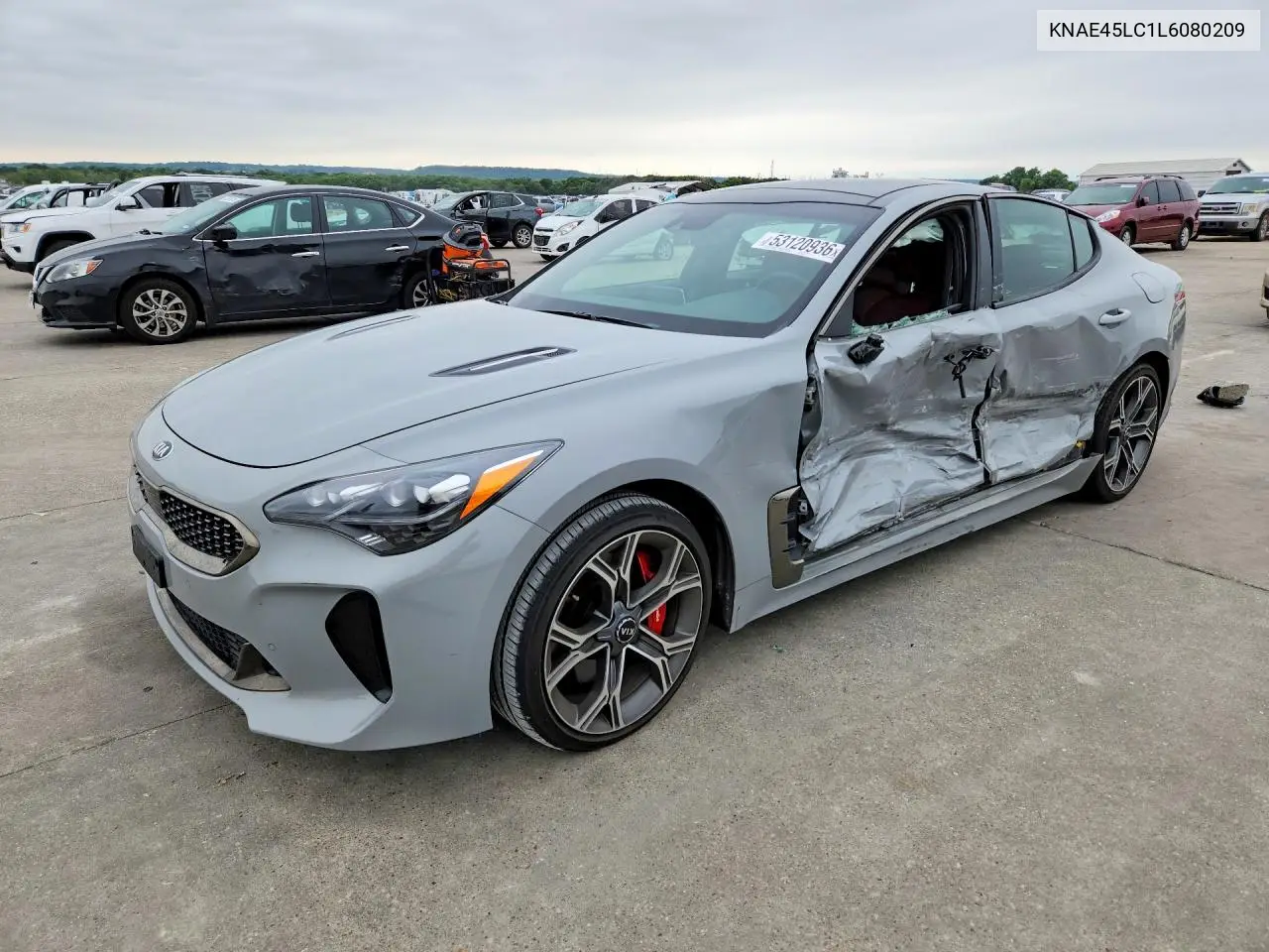 2020 Kia Stinger Gt1 VIN: KNAE45LC1L6080209 Lot: 53120936
