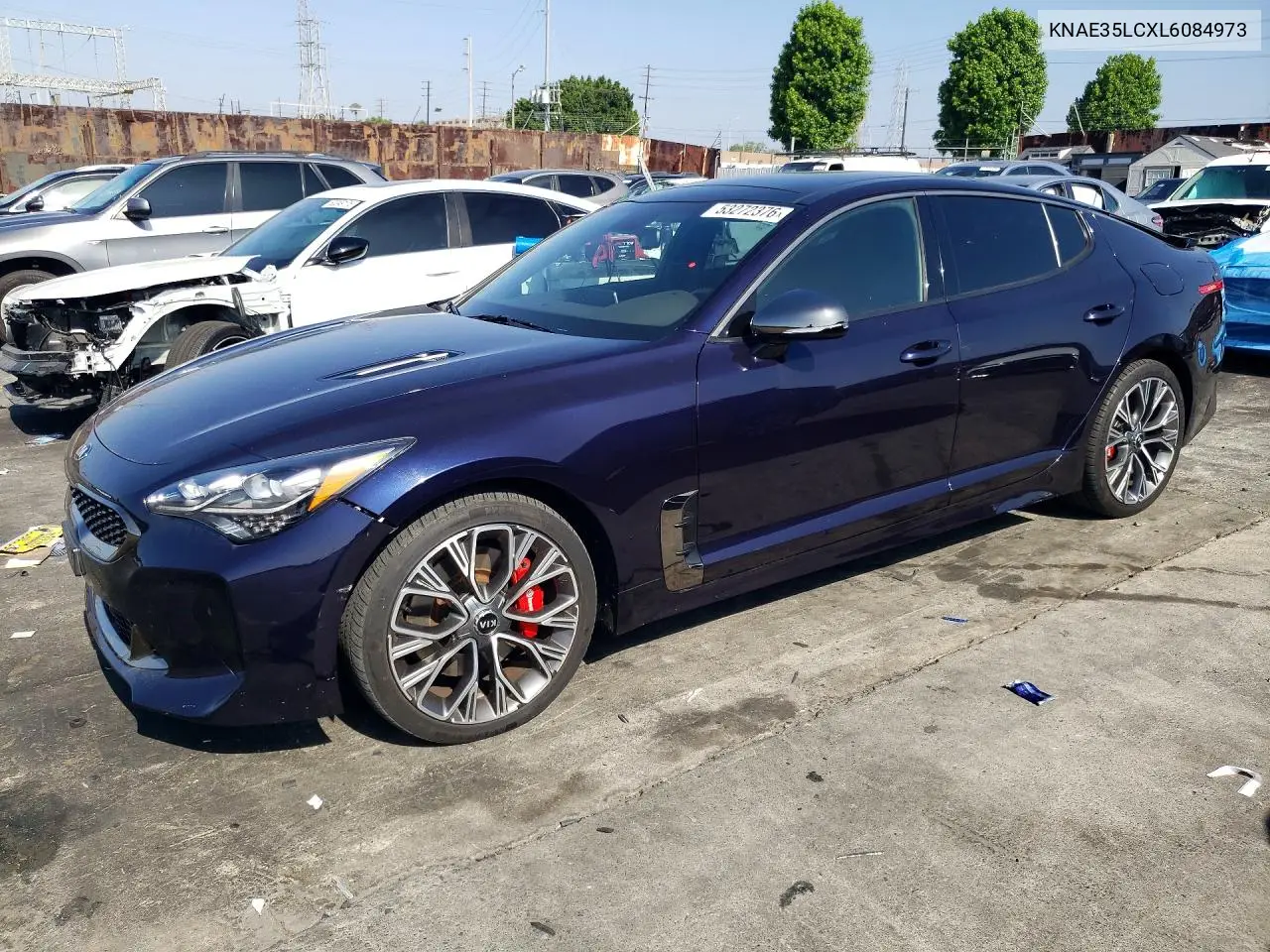 2020 Kia Stinger Gt VIN: KNAE35LCXL6084973 Lot: 53272376
