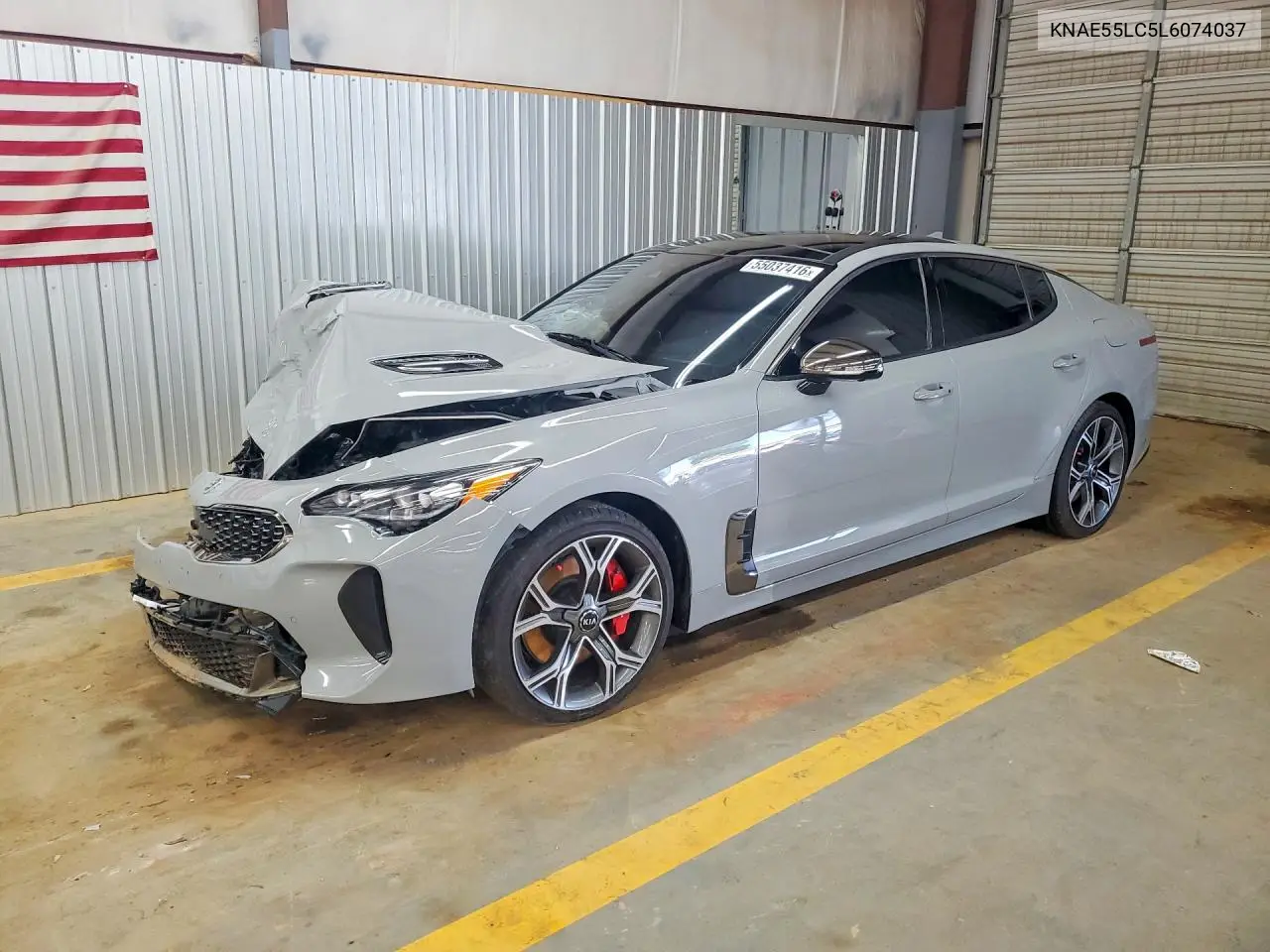 2020 Kia Stinger Gt2 VIN: KNAE55LC5L6074037 Lot: 55037416