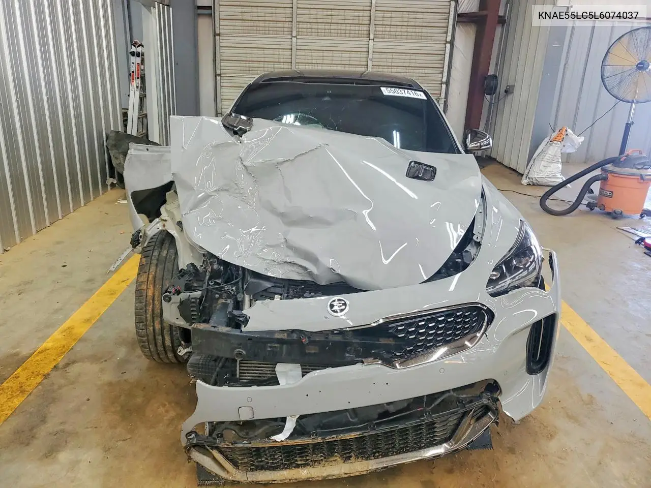 2020 Kia Stinger Gt2 VIN: KNAE55LC5L6074037 Lot: 55037416
