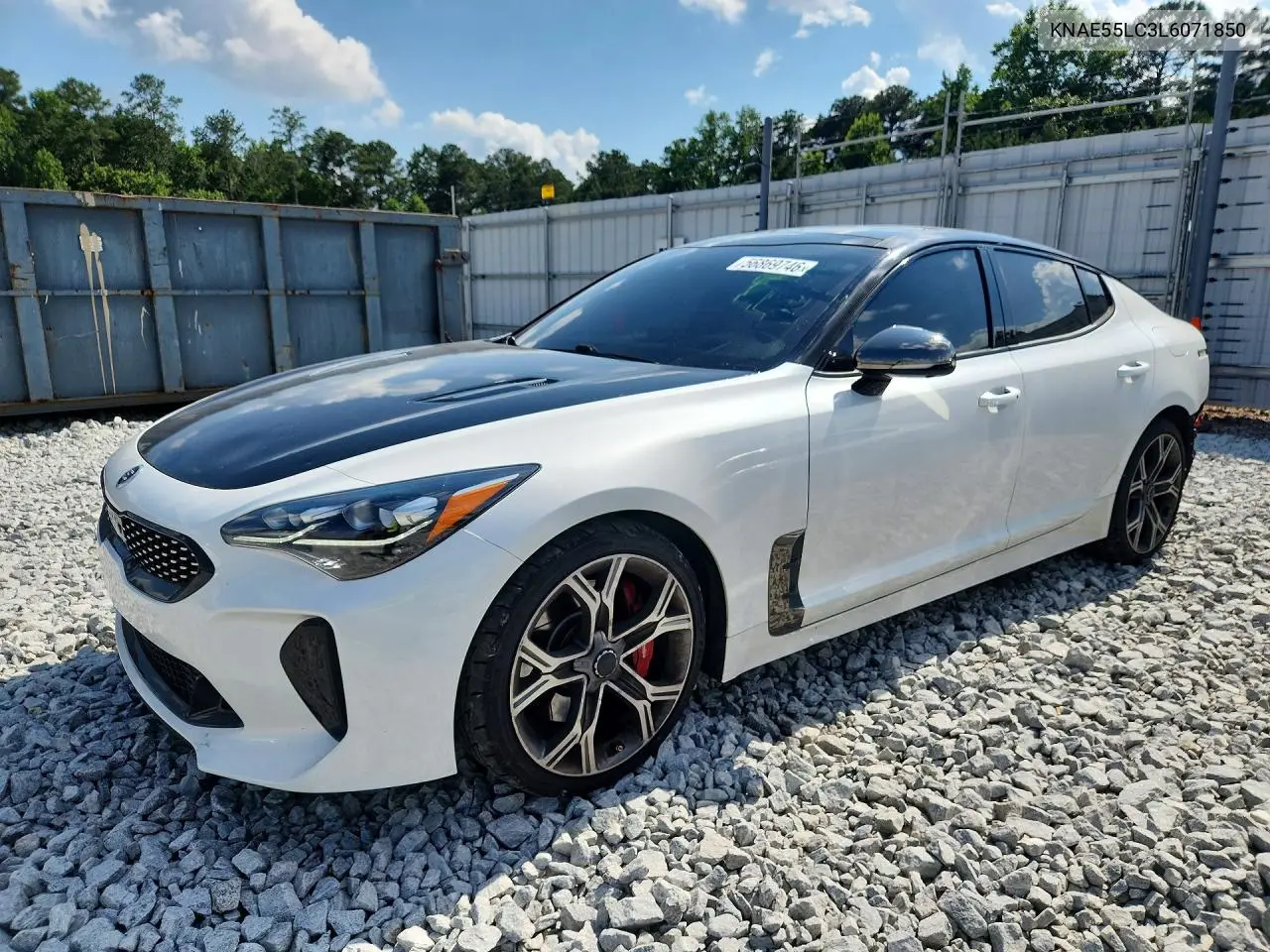 2020 Kia Stinger Gt2 VIN: KNAE55LC3L6071850 Lot: 56869746