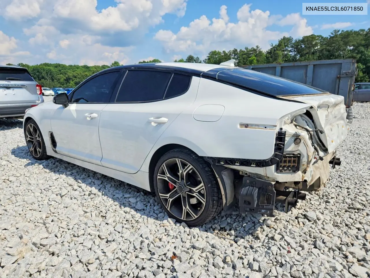 2020 Kia Stinger Gt2 VIN: KNAE55LC3L6071850 Lot: 56869746
