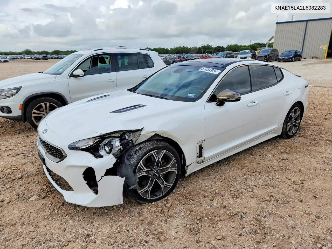 2020 Kia Stinger Gt-Line VIN: KNAE15LA2L6082283 Lot: 57034926