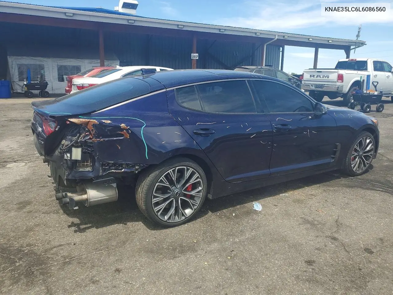 2020 Kia Stinger Gt VIN: KNAE35LC6L6086560 Lot: 57778216