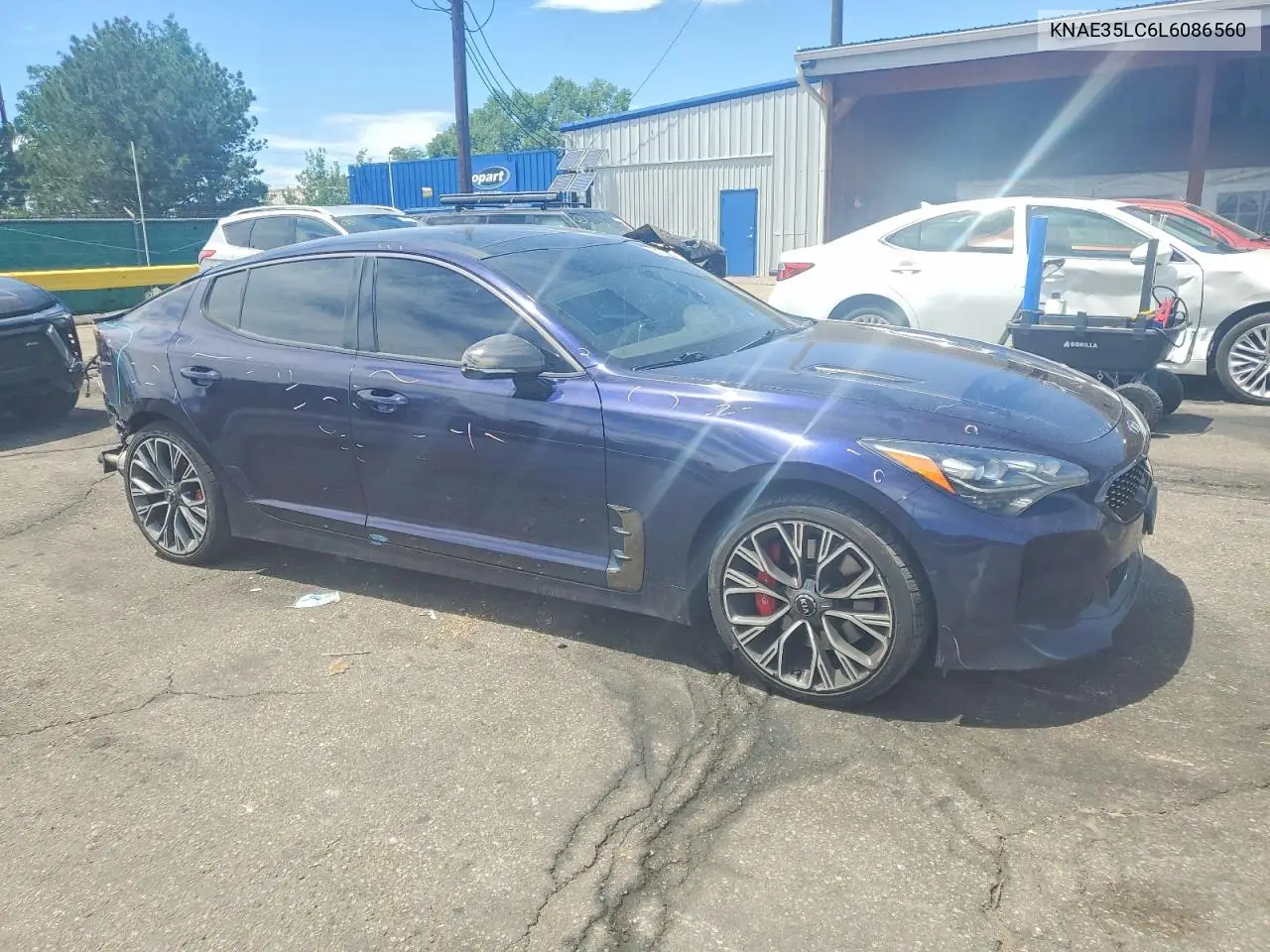 2020 Kia Stinger Gt VIN: KNAE35LC6L6086560 Lot: 57778216