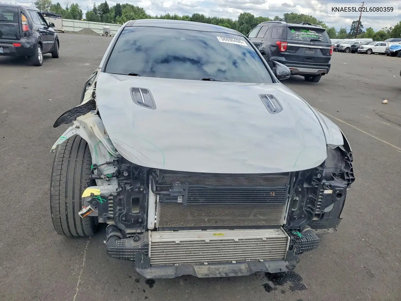 2020 Kia Stinger Gt2 VIN: KNAE55LC2L6080359 Lot: 58896406