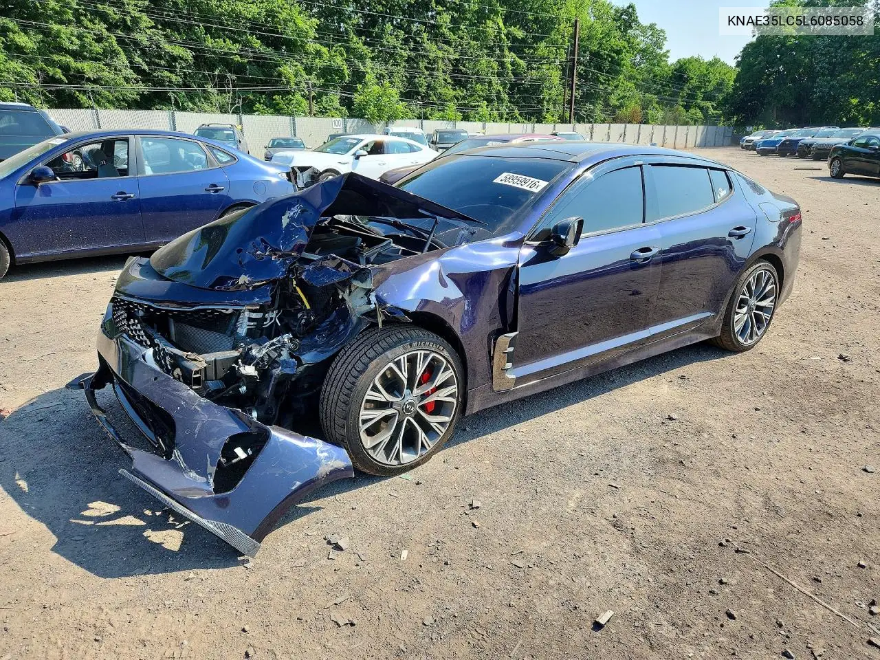 2020 Kia Stinger Gt VIN: KNAE35LC5L6085058 Lot: 58959916