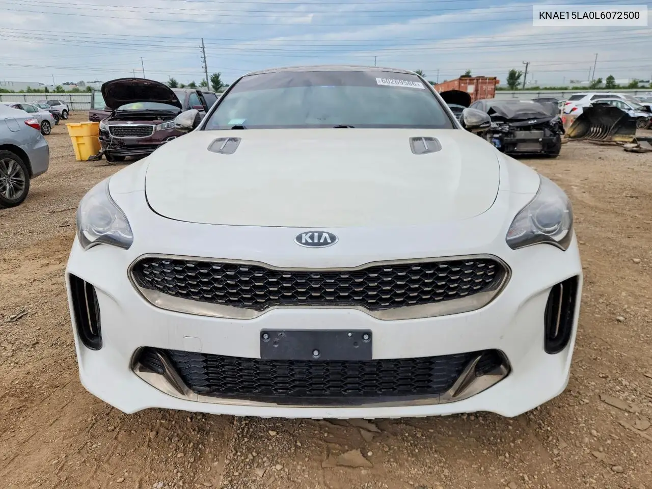 2020 Kia Stinger Gt-Line VIN: KNAE15LA0L6072500 Lot: 60269586