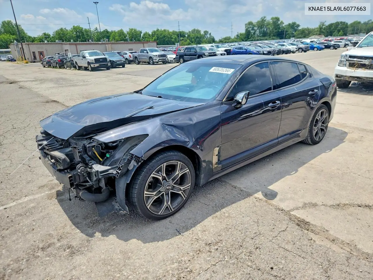 2020 Kia Stinger Gt-Line VIN: KNAE15LA9L6077663 Lot: 60635266