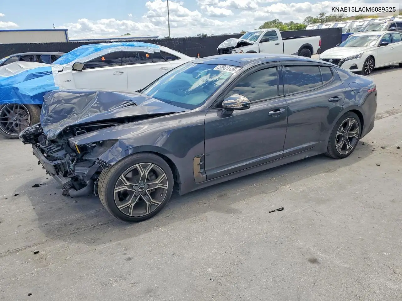 2021 Kia Stinger Gt-Line VIN: KNAE15LA0M6089525 Lot: 50924106