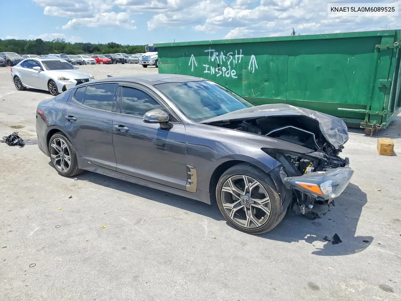 2021 Kia Stinger Gt-Line VIN: KNAE15LA0M6089525 Lot: 50924106