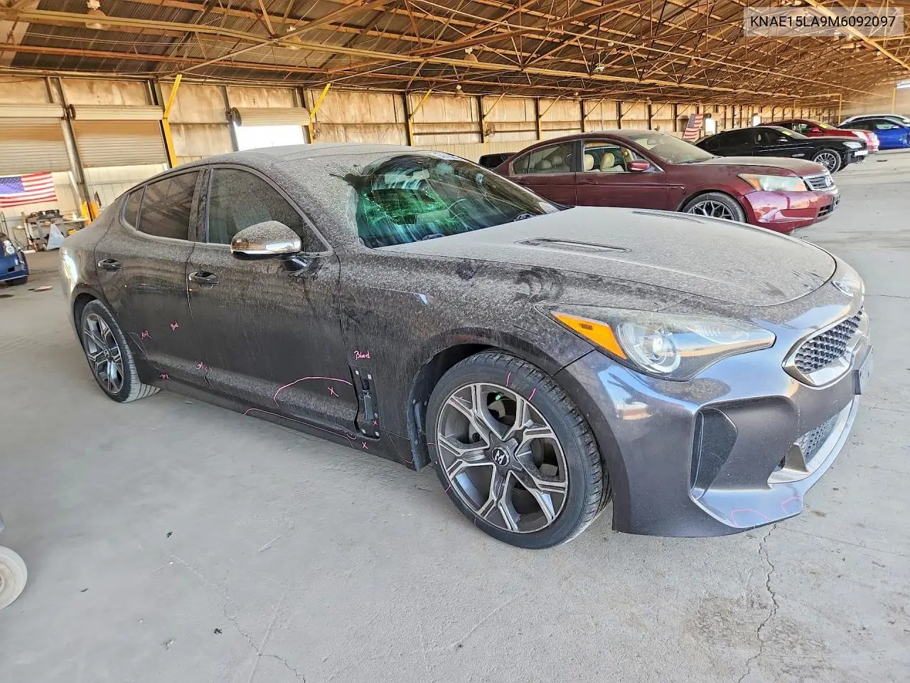 2021 Kia Stinger Gt-Line VIN: KNAE15LA9M6092097 Lot: 54515406