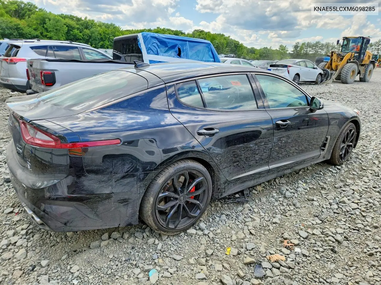 2021 Kia Stinger Gt2 VIN: KNAE55LCXM6098285 Lot: 55695866