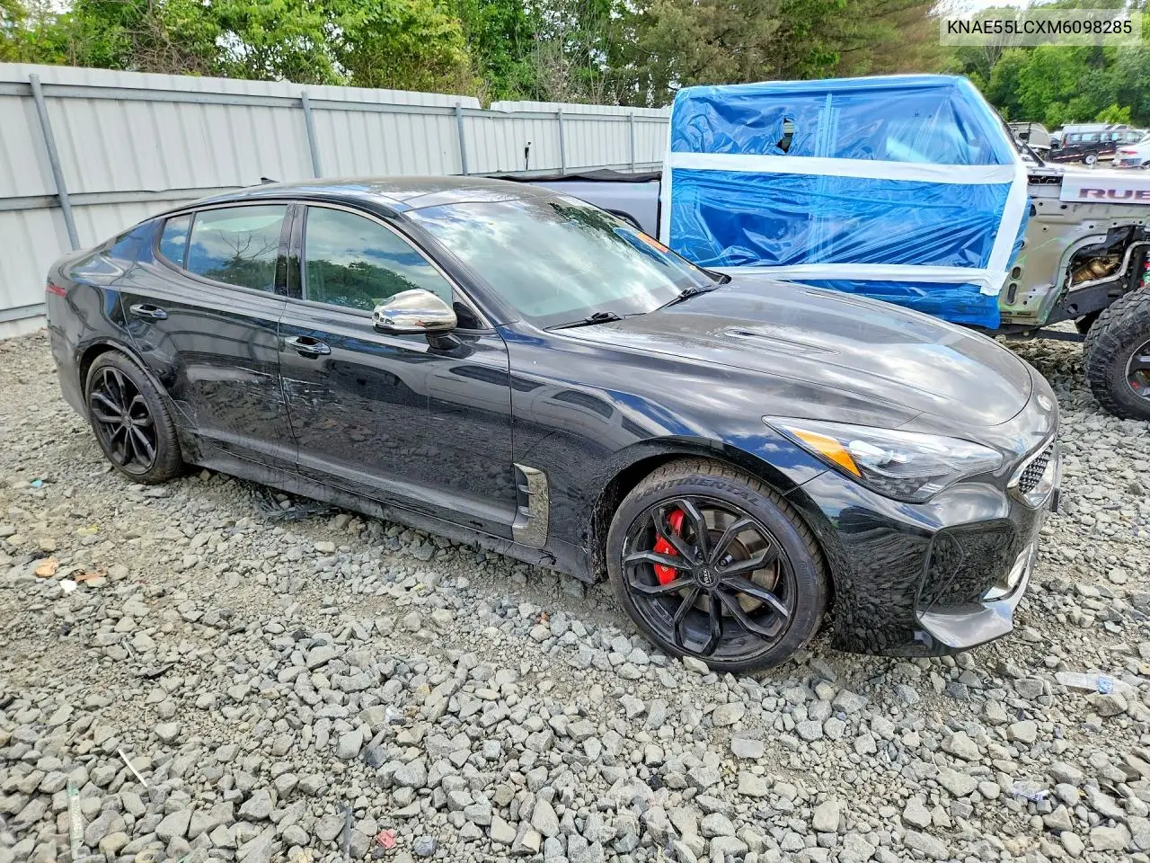 2021 Kia Stinger Gt2 VIN: KNAE55LCXM6098285 Lot: 55695866