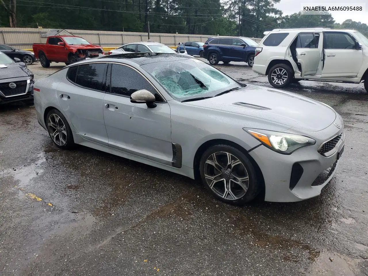 2021 Kia Stinger Gt-Line VIN: KNAE15LA6M6095488 Lot: 57708866